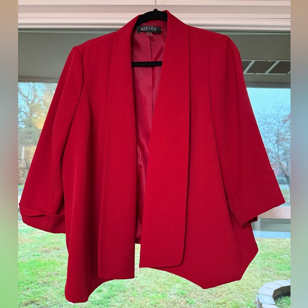Kasper Women's Vibrant Red Suit Jacket
